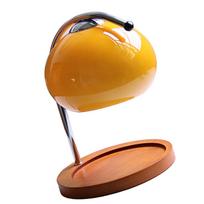 Žvakidės šildytuvas Lempa Pritemdama Retro Dekoratyvinis Aromaterapijos Žvakių Lydytuvas Lydymo Lempa Miegamajam Darbo Kambariui Apvalus Padėklas Oranžinė orange
