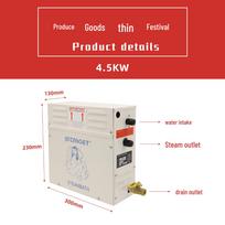 4,5 kW komercinė ir namų garinė pirties mašina su kokybės užtikrinimu 4.5KW