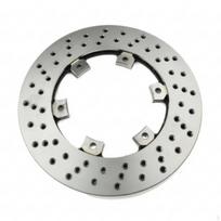Go Kart Brake Disc Drilled Perforated Vehicle Part Entertainment Car Entertainment Car a gray
