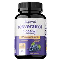 Buporai - 1,000 mg Resveratrol Capsules - Skin Health - Antioxidant 120*1