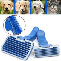 Pet Comb Dog Beauty Open Knot Hair Removal Plastic Comb Automatic Dog Brush Pet Supplies Dog Supplie gray