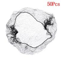 50/100 vnt. Moteriški plaukų tinkleliai, nematomi elastingi kraštai, tinklinis juodas „Snood“ peruko dangtelis 50Pcs white