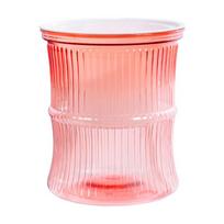 Self Watering Flowerpot Transparent Succulent Hydroponic Plants Pot Mini Planter Pots Tabletop Flower Pot Home Bonsai Decor rožinė