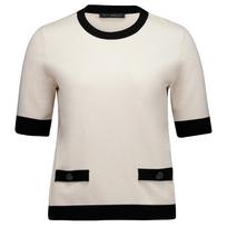 Megzta palaidinė moterims, Marga, Short-sleeved knit sweater