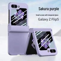 Samsung Z Flip7 Skin-Feel PC Protective Case: Full Coverage, Three-Piece Set for Flip4/5 Samsung Z Flip 6