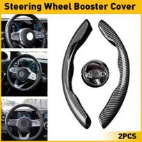 Carbon Fiber Universal Car Steering Wheel Booster Cover Non Slip Accessories EV