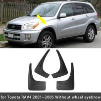 Mudflap For Toyota RAV4 RAV 4 XA20 2001 2002 2003 2004 2005 Mudguard Fenders Splash Guards Front Rear Wheel 4Pcs Car Accessories No wheel eyebrow gray