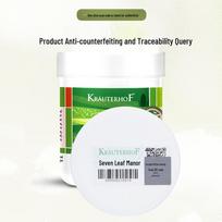 Krauterhof Septynlapio Gliukozamino Masažinis Kremas - Natūrali Augalinė Raminanti Formulė green