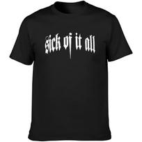 ESSERYRFG Men's Sick of It All Band T-Shirts Black XXXXXL juoda