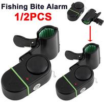 Durable And Safe 1/2Pcs Fishing Bite Alarm For Fishing Rod Sensitive Electric Alert Fishing Bite Alert Bell Fishing Alarm Indicator W/Led Lights