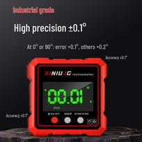 High-Precision Digital Laser Inclinometer with Magnetic Base and Large Display