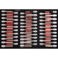 KS Tools 1/2" antgalių rinkinys putplasčio įdėkle, 64 dalių (811.1064)