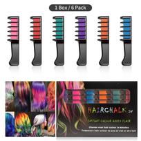 Multi-Color Hair Chalk Pen Set - Available in 6, 12, 24, or 36 Colors Set black