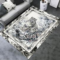 2025 New Snow Leopard Animal Carpet Rug for Living Room Bedroom Home Sofa Decoration,Kids play Non-slip Floor Mat119 40x60cm( 15x23in )