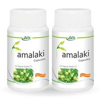 JAIN Amla kapsulės 120 vnt. X 2 pakuotės Natūralus ajurvedos papildas sveikatai ir energijai palaikyti