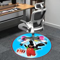 Bing Rabbit,Balloons Chair mat Round Rug Office carpet,Non slip, Suitable for Living Rooms, Bedrooms Decor1205072a 80cm by 80cm