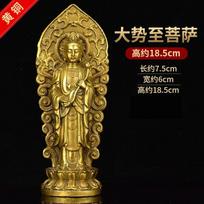 Pure Copper Statue of Stand Amitabha Bodhisattva Worships, Household, Office Decoration, Buddha Statue Ornaments, Sculpture, 1PC 1Pc
