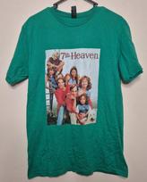 Vintage 7th Heaven Character TShirt Tee Size Medium Green Y2K Tv Show 1990039s Unisex T-Shirt XXL gray