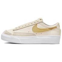 Nike  Blazer Low Platform Pale Ivory Saturn Gold Women Sneakers Cream White DJ0292-113 36.5