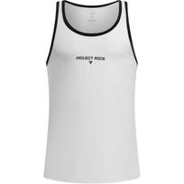 Under Armour Project Rock Iso-Chill Loose Fit Sleeveless T-Shirt Men White 6005471-100 XL