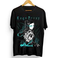 2026 New Ergo Proxy TShirt Rel Mayer Anime Manga Girl Kawaii Funny Gift Shirt Mens Roundneck Shortsleeved Tshirt S juoda