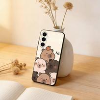 Cool Capybara Phone Case For Samsung Galaxy A73,A72,A71,A70,A53,A52,A51,Soft Silicone Black Cover Samsung a52