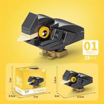 Insect World Animals Scorpion Mantis Ants Spider Birds Marine Animal Building Blocks Toys Desktop Ornaments Bricks Kids Gift
