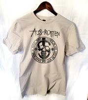 Aus-Rotten grupės t marškinėliai punk hardcore 2XL beige