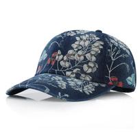 Trendy Cotton Denim Baseball Hats Adjustable Sun Protection Baseball Cap Hiphop Vintage Sunscreen Hats Outdoor Sports tamsiai mėlyna spalva