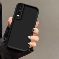 Huawei P30 dėklas P 30 mobiliųjų telefonų dėklai ELE-L29 ELE-L09 ELE-L04 Matinis odos pojūtis Apsauga Atsparus smūgiams Minkštas galinis dangtelis Coques For Huawei P30 juoda