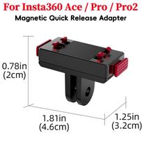 For Insta360 Ace Pro/2 Metal Camera Grip Mount Street Grip Vlog Grip Mount Quick Release Rabbit Cage Protective Frame Accessory