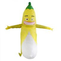 Pripučiamas Banano Žmogaus Kostiumas - Helovinas, Karnavalas, Šventė, Pokštų Linksmybės One Size yellow