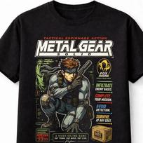 Metal Gear Solid Snake Tactical Espionage TShirt Retro Unisex TShirt S