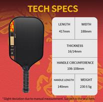 2026 Year of the Horse Ben Johns Perseus Pro IV GEN4 16mm Limited Edition Pickleball Paddle 16mm auksas