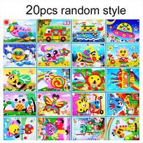 20pcs/set 3D EVA Foam Sticker Toy Children Classic Stickers Toys Cute Cartoon Animal Puzzle for Kids Toy Girls Gifts TMZ