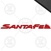 1 vnt. Metalinė raidė Santa Fe 3D emblema Automobilio galinės bagažinės lipdukai Ženklelis Automobilių aksesuarai Stilius 1pcs white