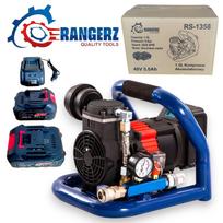 Bebaliejo akumuliatorinio kompresoriaus rangerz rs-1358 1.5l 8bar 48v+2x akkumuliatoriai 5ah