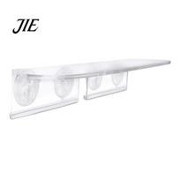 Hanging Plant Shelves for Windows Window Suction Cup Storage Rack, Clear Acrylic Shelf with Display Racks Strong Adsorption, Floating Stand 2pcs white