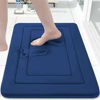 Storas atminties putplasčio vonios kilimėlis, koralinio aksomo neslystantis vandens sugeriantis grindų kilimas dušo durų angai 40*60cm (pvc bottom grid) chaki
