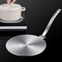 Karščio sklaidytuvas Indukcinės kaitlentės plokštė Nerūdijančio plieno karščio sklaidytuvas 20cm white