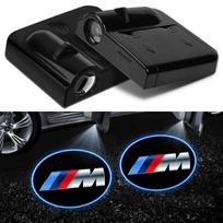 2 vnt. Automobilio durų emblemos šviesa LED pasveikinimo lempa Belaidis lazerinis projektorius BMW M E34 E36 E60 E90 E46 E39 E70 F10 F20 F30 X5 X6 X1 M3 M5 M6 E71 F01 F02