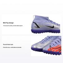Kylian Mbappé x Nike Mercurial Superfly 8 Academy TF GS Flames Kids Sneakers Purple Light-Thistle Indigo-Burst DB0935-506 36