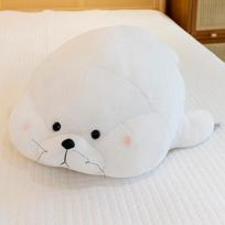 Cute mochi seal doll creative cute plush toy children sleeping doll throw pillow gift 28cm