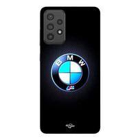 Telefono dėklas - MANIACASE - Samsung Galaxy A33 5G - Silikonas TPU - Juodas - Šviečiantis M logotipas juoda