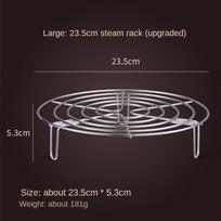 Durable Kitchen Accessories 304 Stainless Steel Steamer Shelf Steamer Rack Cookware Pot Steaming 23.5CM