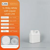 1/2/3/4/5L HDPE Kibiras Maistinis Aliejaus Kanistras Plastikinis Sandarus Butelis Valymo Esencija White 1L