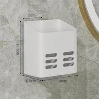 Bathroom Shelf Makeup Storage Organizer No Drill Toiletries Shelves Wall Mount Comb Skin Care Product Rack Bathroom Accessories balta