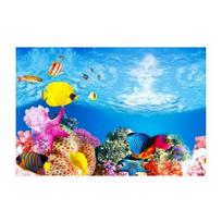 Akvariumo fonas dvipusis 3D efektas Skaidrus spausdinimas Terariumas povandeninis pasaulis Akvariumo dekoravimo plakatas Fono paveikslėlis 1 blue