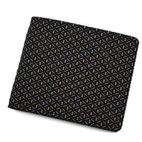 Inden Wallet Coin Case Deerskin Traditional Craft Made in Japan Navy Blue with White Lacquer Gourd [Indenya] Bi-fold Men's No.2006 ([14-007] Pattern)
