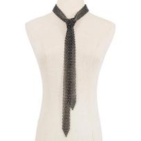 European American Style Novel Fashion Collar Tie Exaggerated Rhinestones Temperament Necklace Modern City Trend Necklace juoda